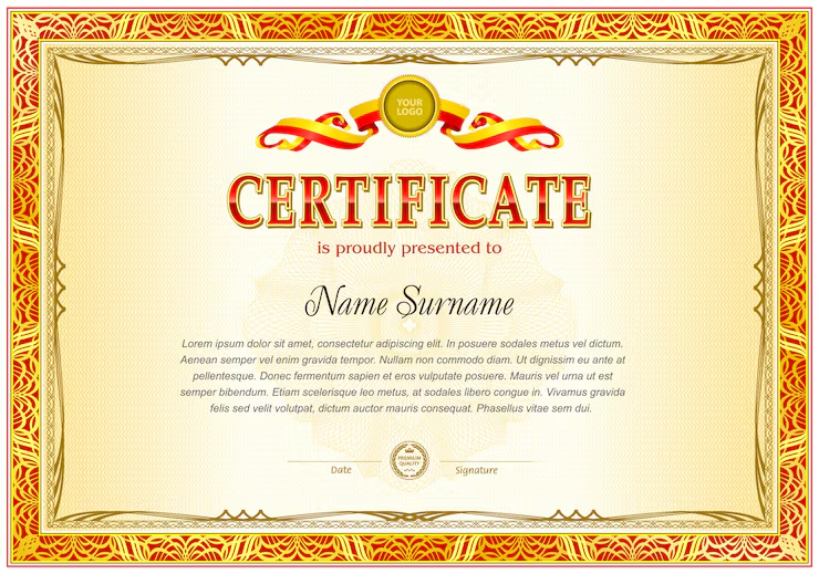 Equivalency Certificate